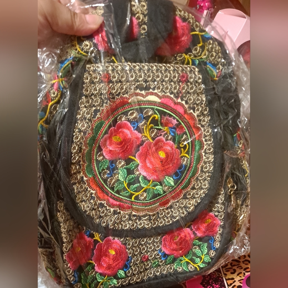 Mexican Embroidered Bookbag